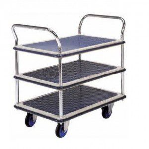 Hand Trolley Dual Handle Tripple Table (NF-305)