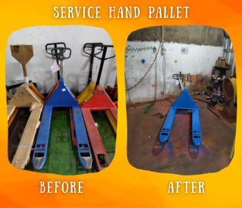 Service hand pallet Surabaya terdekat memberikan gratis pengecatan ulang unit untuk setiap service hydraulic sehingga tampilan tampak seperti baru.